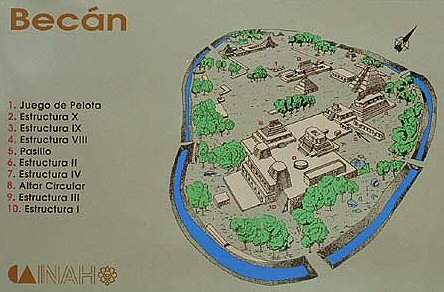 Ciudad Fortificada de Becán