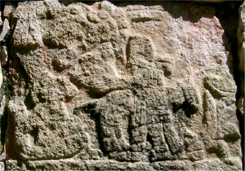 Carving of Rider on Horse