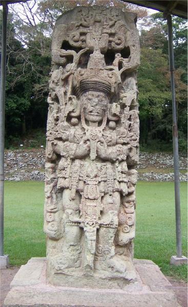 Stela B at Copan